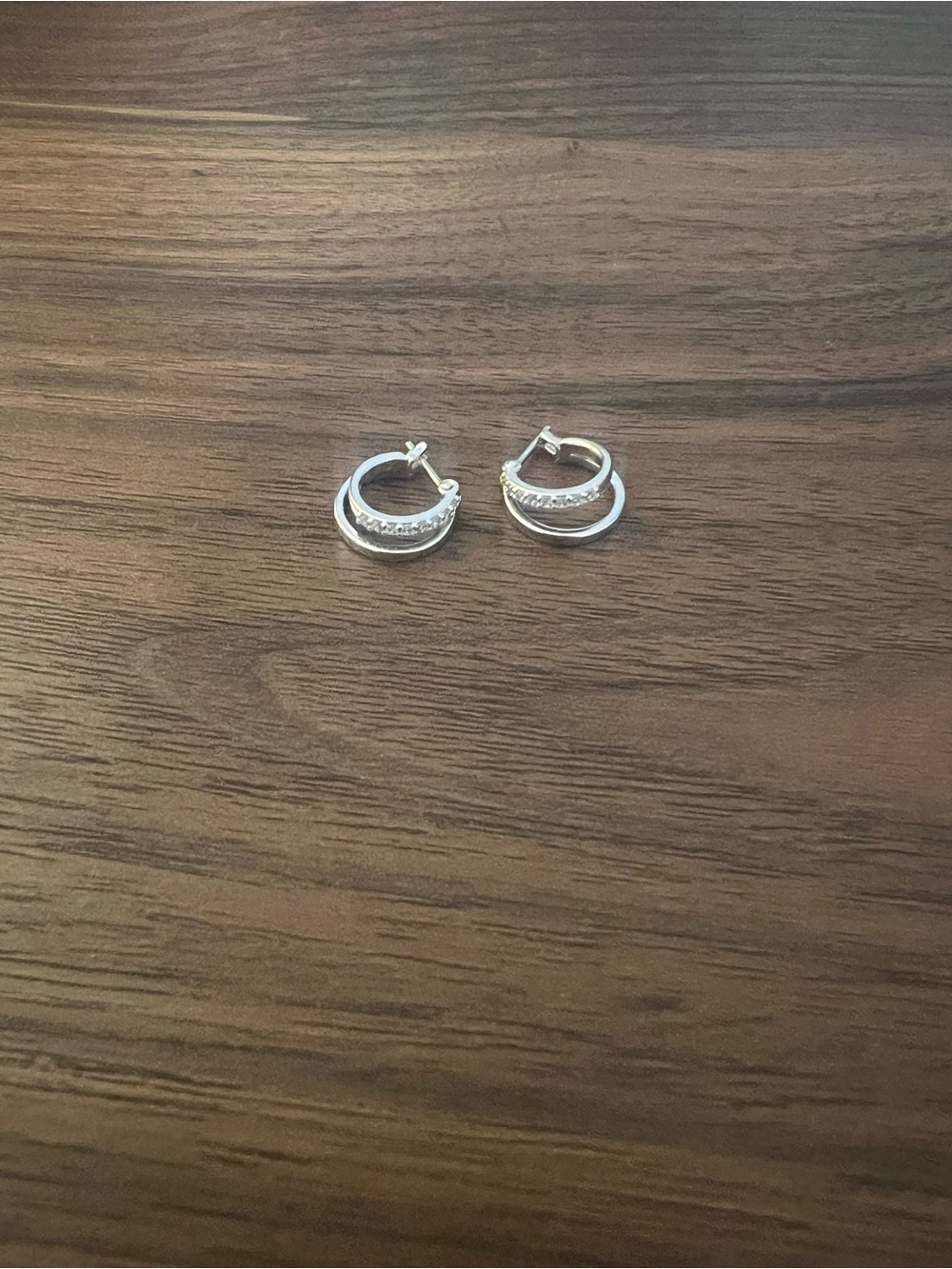 Ana Luisa Double Hoop Earrings - mini silver
